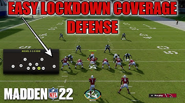 EASY LOCKDOWN DEFENSE! SHUT DOWN THE META GUN BUNCH OFFENSE! MADDEN 22 TIPS