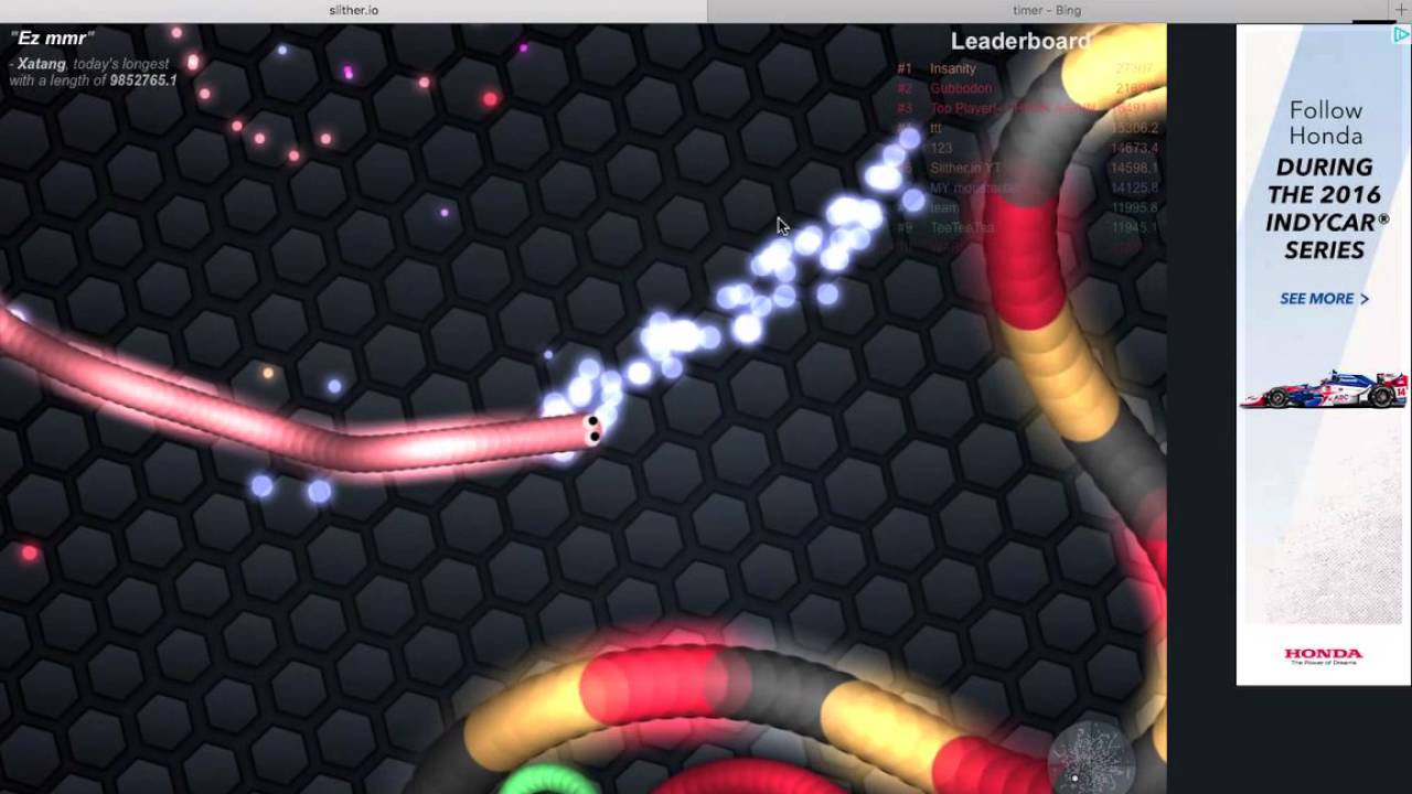 Slizerio SLITHER.IO GAME!!! part 1 gameplay! - YouTube