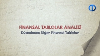 FİNANSAL TABLOLAR ANALİZİ - Ünite 1 Konu Anlatımı 3