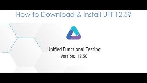 HP UFT 12 5 Installation Process