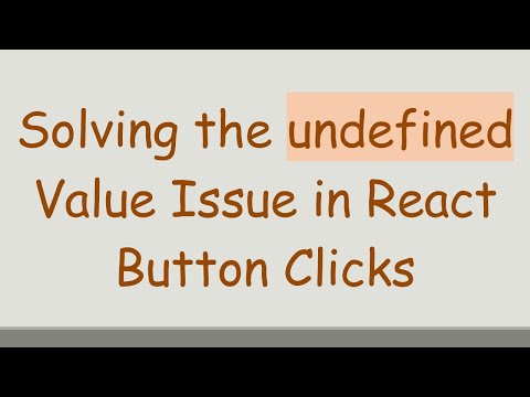 Solving the undefined