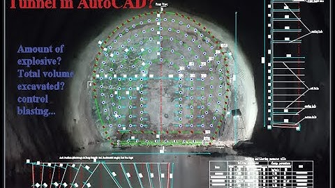 Blast design of Tunnel in AutoCAD