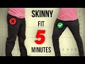Guys DIY Slim Fit Jeans | EASY Tailoring Tutorial