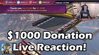 Third $1000 Donation! - Live Reaction, Twitch Chat & Full Highlights