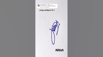Nitish signature#art#youtubeshorts#dance#trending#logo#trollface#calligraphy#viralvideo#viralshorts