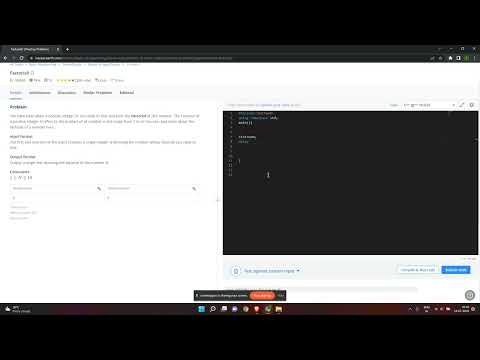 HackerEarth(factorial) #factorialbyc++
