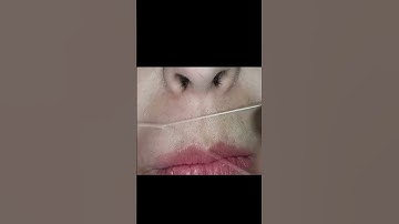 How To Thread Upper Lip At Home/ Easy upper lip threading /how to do upper lip threading / esha beau