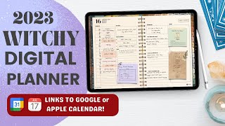 Digital Witchy Planner 2023 | Connects to Google and Apple Calendars | FREE 2024 Planners screenshot 2