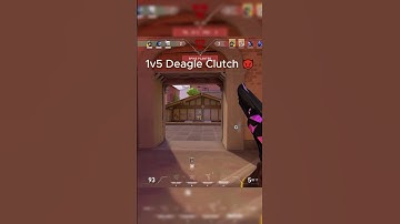 INSANE 1V5 DEAGLE CLUTCH!! #shorts #valorant