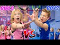 Girls vs Boys! Super Ninja Challenge!