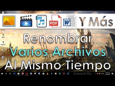 Video: Cómo Cambiar El Nombre De Varios Archivos