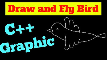 Draw cute Bird 🐦 flying Animation Using C++ Graphic | #Smallanimation  #codestudio #shortvideos