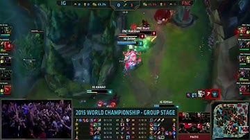 Quadrakill By Huni Riven. S5 World Championship IG vs FNC.