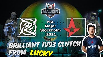 Brilliant 1vs3 clutch from Lucky on Inferno, NIP vs Astralis, PGL Major Stockholm 2021