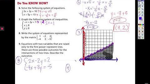 1-7 Solving Linear Systems Using Matrices August 31, 2020
