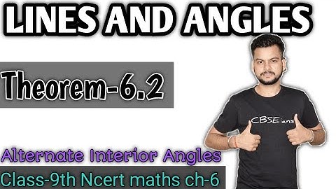 Theorem-6.2, class 9 ncert maths/Lines and Angles ch-6/CBSEians
