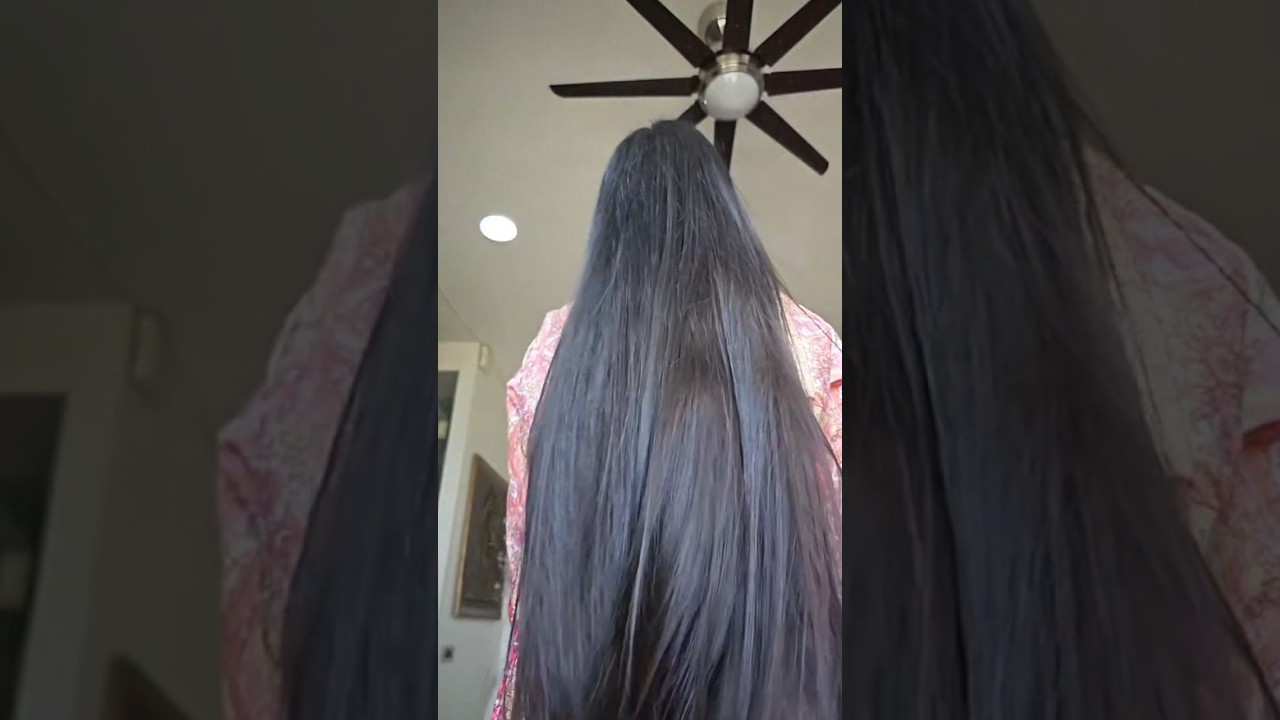 How I Wash My Long Hair | #haircare #hairgrowth #shorts #trending