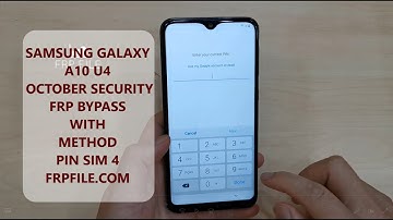 Samsung Galaxy A10 U4 November Security FRP Bypass without PC