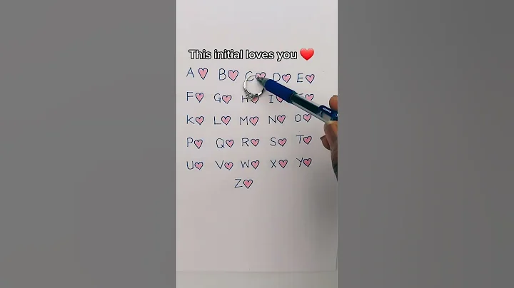 This initial LOVES YOU! 😍 #shorts