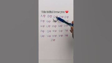 Thumbnail of This initial LOVES YOU! 😍 #shorts
