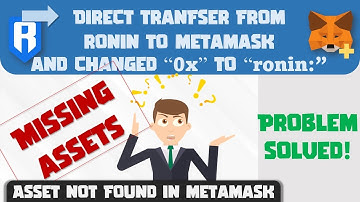 Ronin to Metamask | Missing Asset? | Changed "0x" to "ronin:" confusion?