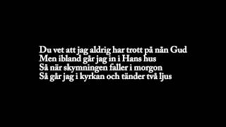 Vignette de la vidéo "Björn Afzelius - Två Ljus (Lyrics On Screen)"