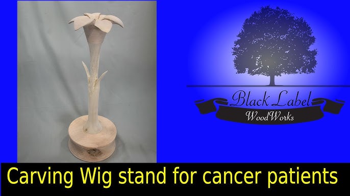 Woodturning Wig Stand For Cancer Patients