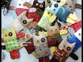 [퀼트 키링]Easy Quilt Cat Doll Keyring 😽 Tutorial I 고양이 키링 만들기