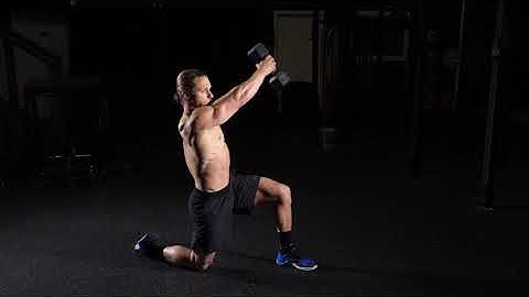 Half Kneeling DB Low to High Chop