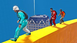 هذا هو الباركور الحقيقي في لعبة جي تي أي 5 | GTA V Parkour Challenge