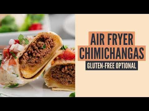 Air-Fried Chimichangas in the Ninja Foodi - The Salted Pepper