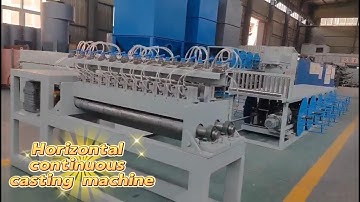 Aluminum rod resistance type horizontal continuous casting machine
