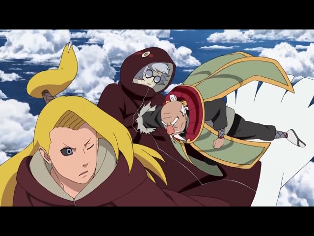 Deidara hace enojar a Onoki - Onoki usa el estilo Particula class=