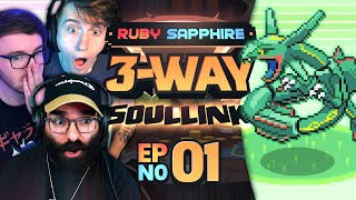 OUR HARDEST CHALLENGE YET! • Pokémon Ruby \& Sapphire 3-Way Soul Link • Part 01