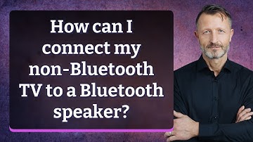 How can I connect my non-Bluetooth TV to a Bluetooth speaker?