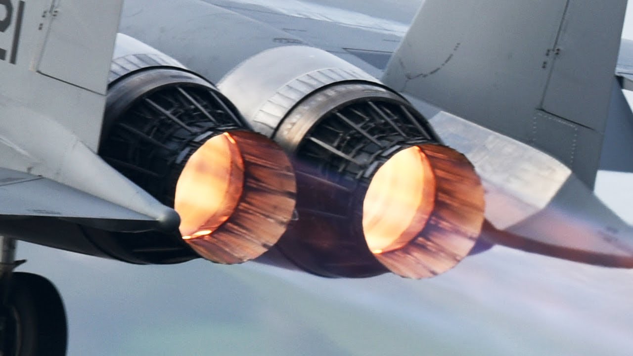 Awesome! F-15 Jet Engine at Max Afterburner Power - YouTube