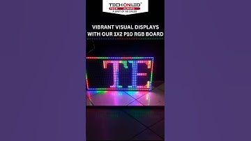 Captivate Audiences with a 1x2 P10 LED Billboard #techonled #trending #advertising #leddisplay #rgb