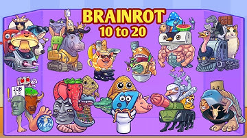 Merge Fellas Boss + Boss ⁉ All Modes Italian Brainrot 10 to 20 - NEW UPDATE The Ultimate Max Level