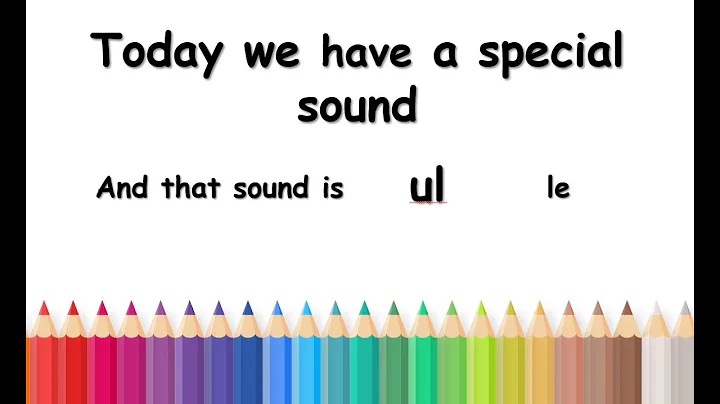 LE makes an ul sound. Grade 1 Phonics.