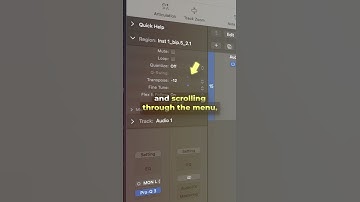Quickly transpose regions #logicpro #logicprox #logicprotips #musicproduction #mixing