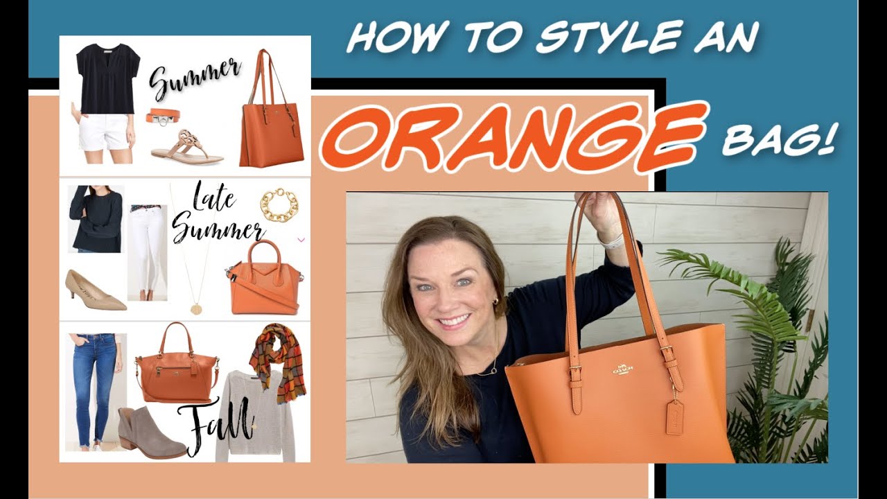 How To Wear An Orange Bag