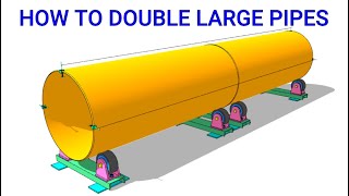 How to mark the center line and divide a pipe circumference