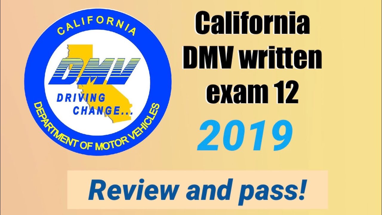 study for dmv written test 2019 california