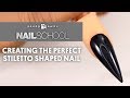 YN NAIL SCHOOL - CREATING THE PERFECT STILETTO SHAPED NAIL