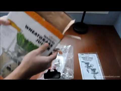 Unboxing Weston Cast Iron Wheatgrass Juicer