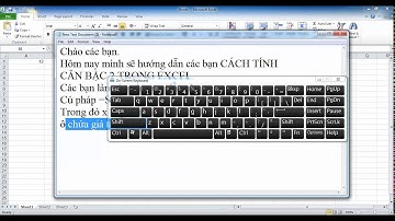 Cách tính căn bậc 2 trong Excel