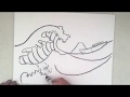 Drawing the "Great Wave"