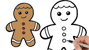 How to Draw Gingerbread Man | Holiday Easy Step-by-Step Tutorial!