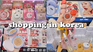 shopping in Korea vlog  spring skincare & makeup haul  fwee, clio, amuse & more 올영세일