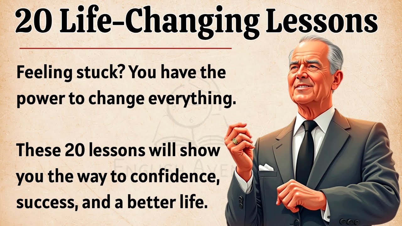 Outline Video 20 Life Changing Lessons π₯ || Stop Waiting, Start Winning || Graded Reader || Improve Your English β
